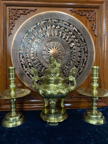 Bộ đỉnh sòi tam sự 60 đồng vàng cát tút