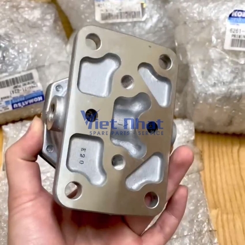 Bơm mồi nhiên liệu Komatsu 6D125 mặt bích chính hãng Japan