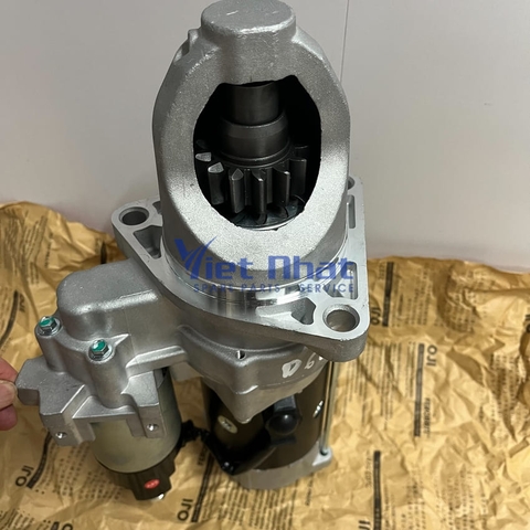 Củ đề D6GA Hyundai 3 tai 24V, cụm bánh răng đề và cổ gá 100mm