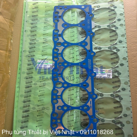 Gioăng mặt máy DL06 DX140 Develon