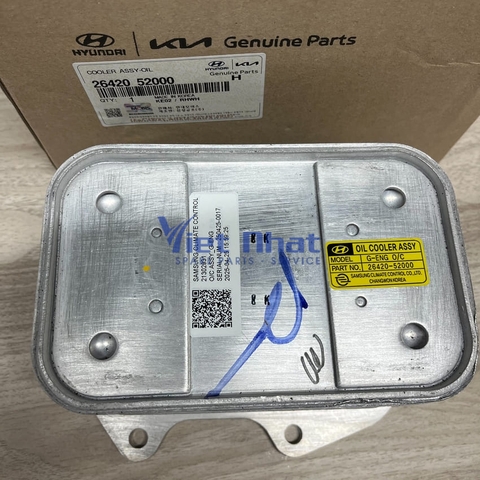 Oil cooler D6GA 26420-52000 Hyundai Mobis hàng Korea mới 100%