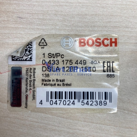 Tem mã Bosch 0433175449 đầu kim phun 6D107