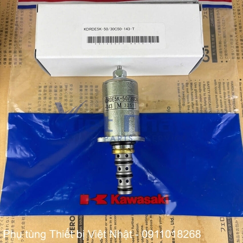 Van điện bơm Kawasaki KDRDE5K-50/30C50-143-T chính hãng Japan