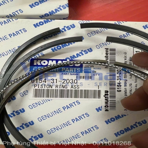 Bộ vòng găng piston Komatsu 6D125 dùng cho PC450