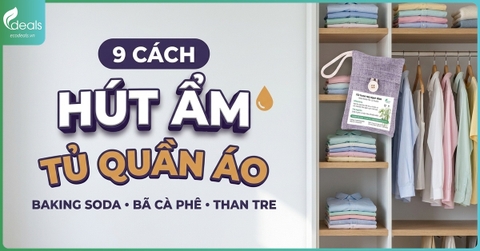 9 cách hút ẩm tủ quần áo mùa nồm tại nhà đơn giản, dễ làm