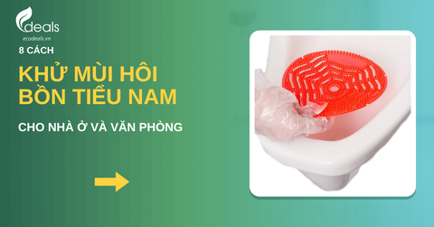 8 cách khử mùi hôi bồn tiểu nam tại nhà và văn phòng đơn giản