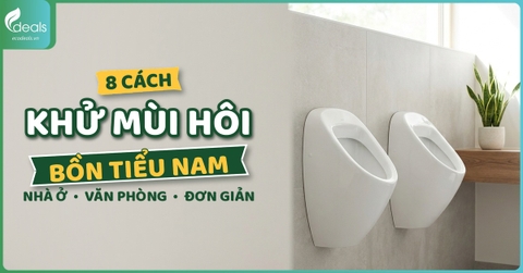 8 cách khử mùi hôi bồn tiểu nam tại nhà và văn phòng đơn giản