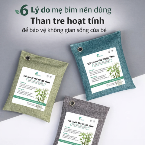 6 lý do mẹ bỉm nên dùng than tre hoạt tính để bảo vệ không gian sống của bé