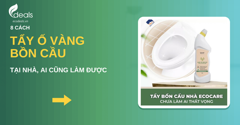 8 cách tẩy ố vàng bồn cầu tại nhà đơn giản, ai cũng làm được