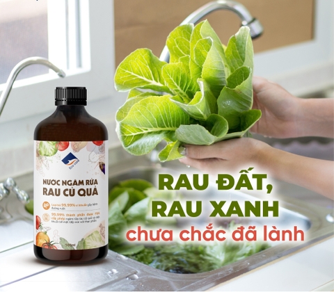 Nước ngâm rửa rau củ EcoCare có thật sự cần thiết? Chuyên gia nói gì?