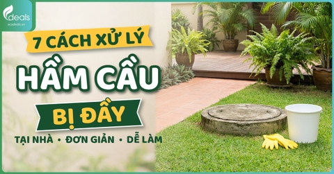 7 cách xử lý hầm cầu bị đầy tại nhà đơn giản, ai cũng làm được
