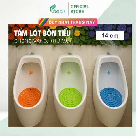 [TIẾT KIỆM NHẤT] Tấm lót khử mùi bồn tiểu Mini Wave ECODEALS - KT 14cm
