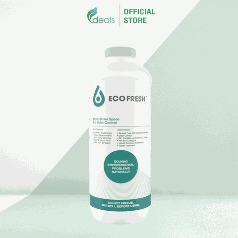 Ecoclean FRESH (KPT CHEM) - Vi Sinh Xử Lý Mùi Hôi Ống Cống, Lỗ Sàn, Bồn Rửa - Chai 1 lít