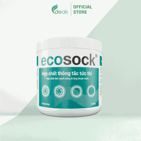 Bột Thông Cống Tức Thời EcoSock (KPT CHEM) - Hộp 500g