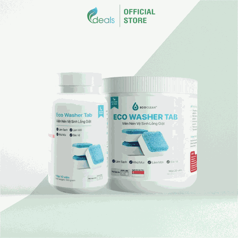 Viên Nén Vệ Sinh Lồng Giặt Eco Washer Tab - Hộp 10 viên