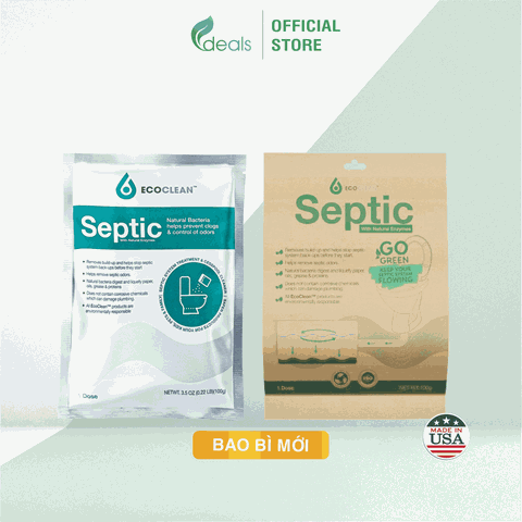 EcoClean SEPTIC (KPT CHEM) - Men Vi Sinh USA Xử Lý Hầm Cầu Bể Phốt