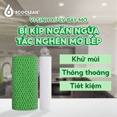 EcoRope - Vi Sinh Xử Lý Bể Mỡ 1-3 mét khối - Cây 1Kg