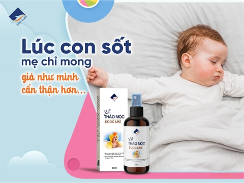 Xịt Thảo Mộc Chống Muỗi Đốt Ecocare (Xịt Body), Ngăn Côn Trùng Cắn 50ml