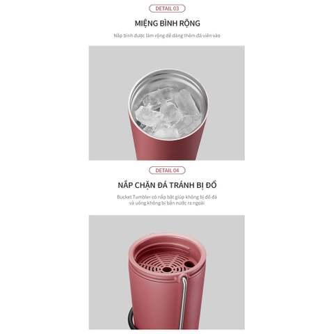 Bình giữ nhiệt Lock&Lock Bucket Tumbler LHC4269 (540ml)