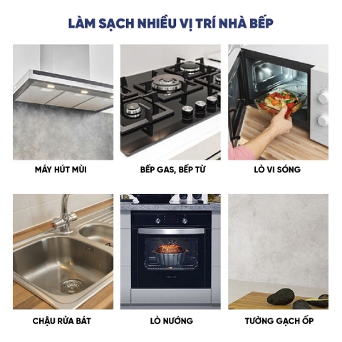 Xịt tẩy dầu mỡ enzyme bồ hòn tinh dầu Cam sả/ Quế ECOCARE - Chai 500ml