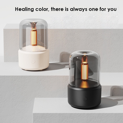 Máy khuếch tán tinh dầu, tạo độ ẩm mô phỏng ngọn nến Ecodeals