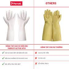 Găng tay cao su siêu bền, bao tay rửa chén Parroti Active AT01