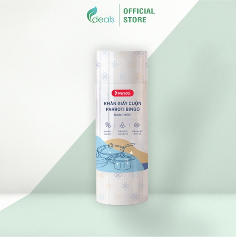 Khăn giấy cuộn, lau bếp, lau kính Parroti Bingo NG01