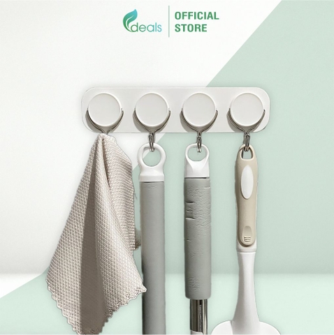 Móc treo dán tường thanh 4 trong 1, treo ô, chìa khóa, đồ dùng nhà bếp – Parroti Handy HD41