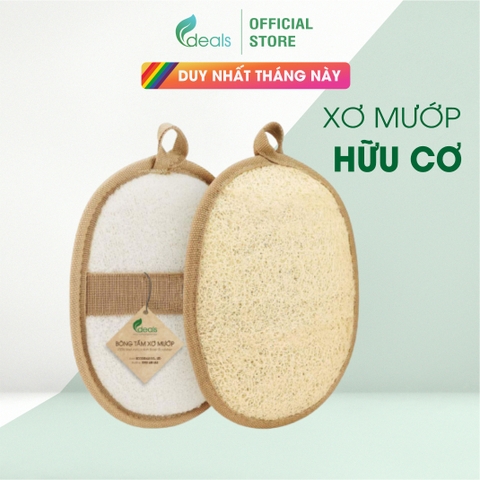 Bông Tắm Xơ Mướp Cao Cấp ECODEALS 100% Xơ Mướp Hữu Cơ