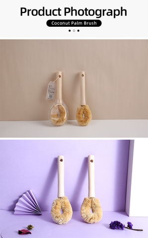 Bàn Chải Rửa Xoong Nồi Xơ Dừa Tự Nhiên ECODEALS