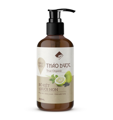 Dầu gội xả Bồ kết Bưởi non Thảo mộc TrueOrganic Ecocare- Kích mọc tóc Chăm sóc chuyên sâu