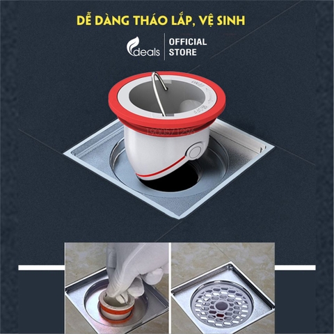 Nắp Ngăn Mùi Thoát Sàn, Chống Trào Ngược ECODEALS loại cao cấp