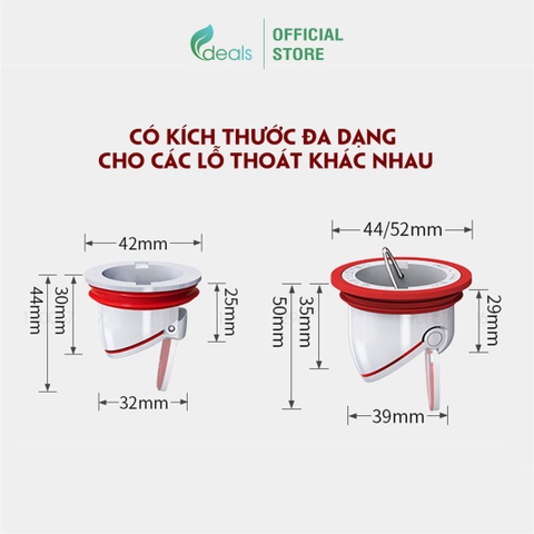 Nắp Ngăn Mùi Thoát Sàn, Chống Trào Ngược ECODEALS loại cao cấp