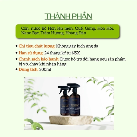 [Premium] Nước lau bàn thờ cao cấp Ecocare 300ml