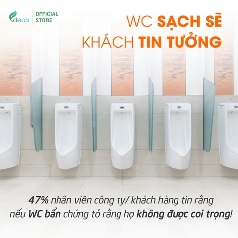 Tấm Lót Khử Mùi Bồn Tiểu ECODEALS Wave Fresher