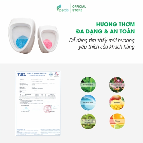 Tấm Lót Khử Mùi Bồn Tiểu ECODEALS Wave Fresher