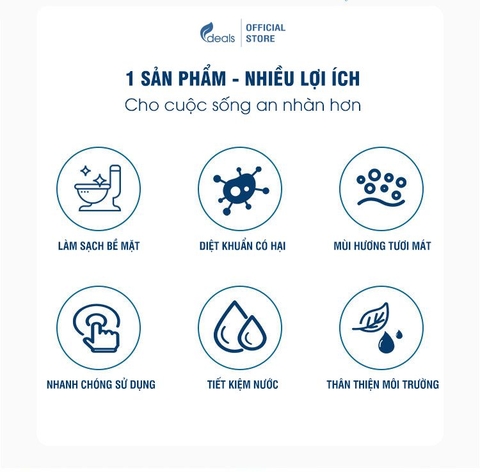 Vi sinh Tẩy Ố, Diệt Khuẩn, Chống tắc nghẽn bồn cầu Bio Enzymatic