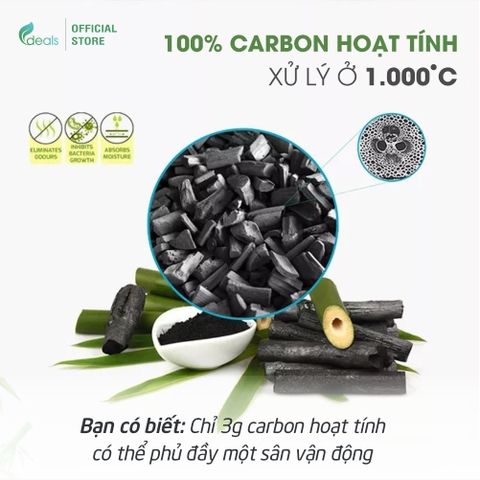 Than Tre Hoạt Tính Hút Mùi, Chống Nấm Mốc, Vi Khuẩn ECODEALS