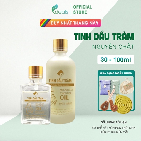 Tinh Dầu Tràm Gió Chống Cảm Cúm ECOCARE - Chai 30ml & 100ml
