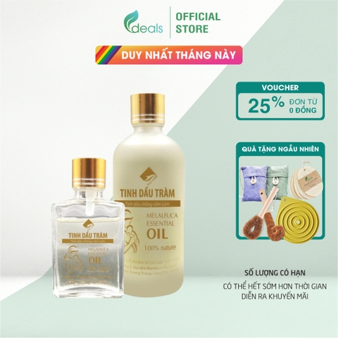 Tinh Dầu Tràm Gió Chống Cảm Cúm ECOCARE - Chai 30ml & 100ml