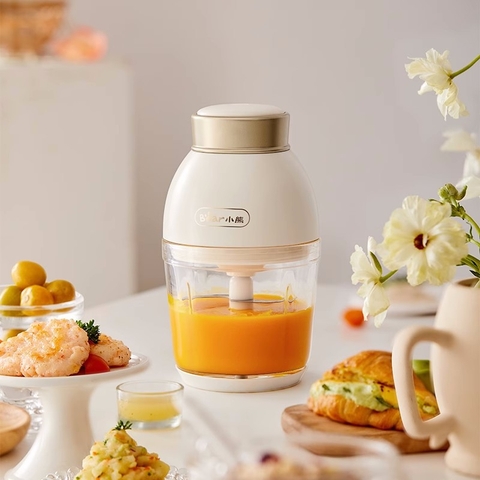 Máy xay ăn dặm 0.6L Bear 600ml - 6 lưỡi dao và cối thủy tinh