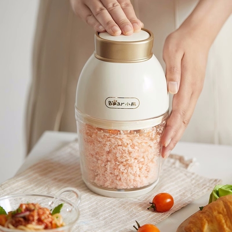 Máy xay ăn dặm 0.6L Bear 600ml - 6 lưỡi dao và cối thủy tinh