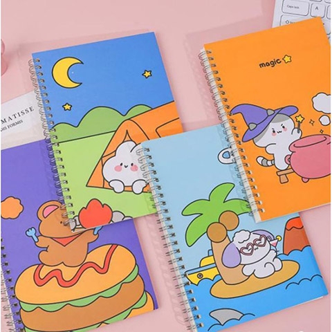 Vở viết kẻ ngang nhiều hình siêu ngộ nghĩnh
