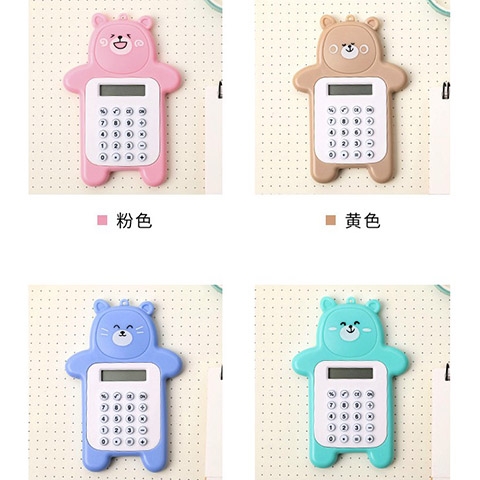 Máy Tính Mini Gấu Bỏ Túi Dễ Thương