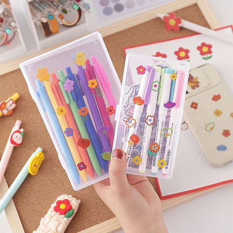 Hộp đựng văn phòng phẩm bằng nhựa trong suốt tiện dụng