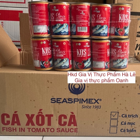 (Thùng 80) Cá trích sốt cà chua 155gr SEASPIMEX