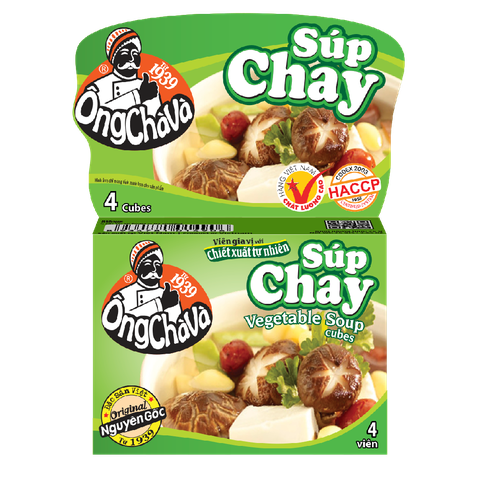 (Lốc 12) Viên gia vị súp chay 75gr-Ông Chà Và