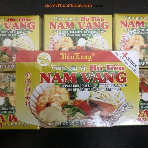 (Set 6) Viên gia vị HỦ TÍU NAM VANG Bảo Long (75gr)