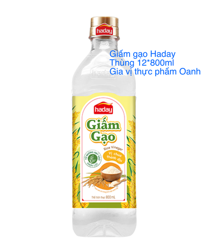 Giấm gạo Haday (800ml/ 4,9L)