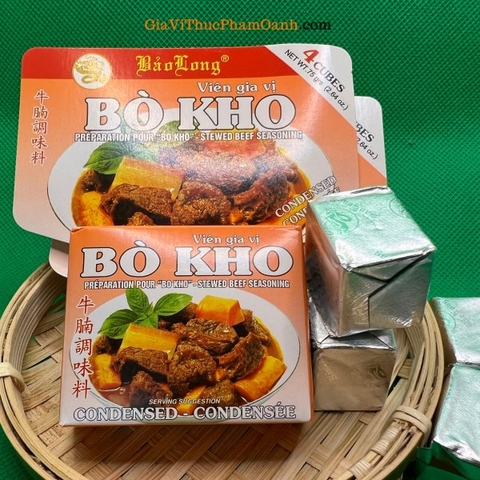 (Set 6) Viên gia vị BÒ KHO Bảo Long (75gr)